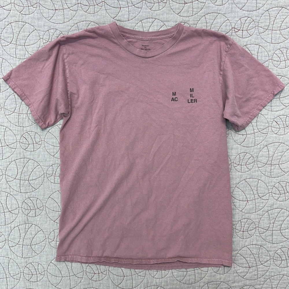 Mac Miller Above Us T-Shirt Mauve So Much Of This World Graphic / Mens Large